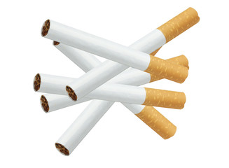 cigarettes isolated on white background