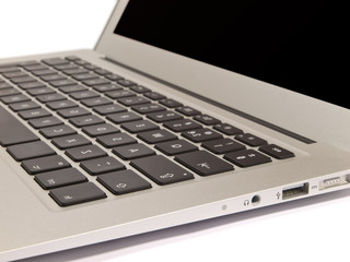 Laptop Keyboard on White Background