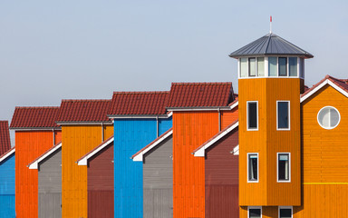 Fototapeta na wymiar Terraced Colorful Houses