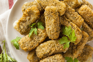 Homemade Cheesy Mozzarella Sticks