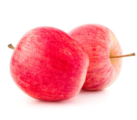 Red apple isolated on white background cutout