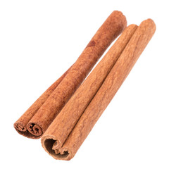 cinnamon stick spice isolated on white background closeup