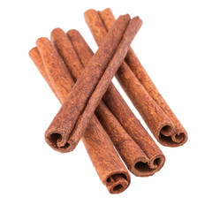 cinnamon stick spice isolated on white background closeup