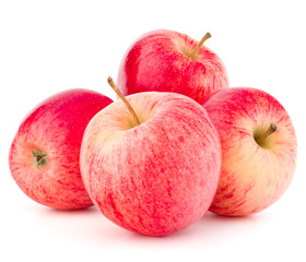 Red apple isolated on white background cutout