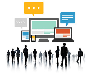 Responsive Design Internet Communication Technology Concept