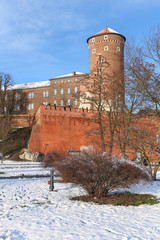 Obraz premium Cracow | Wawel | winter | view