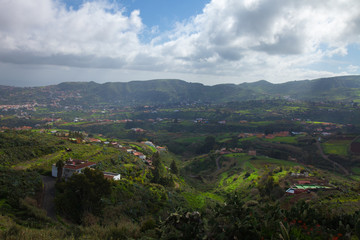 Inland Gran Canaria, view towards central mountains