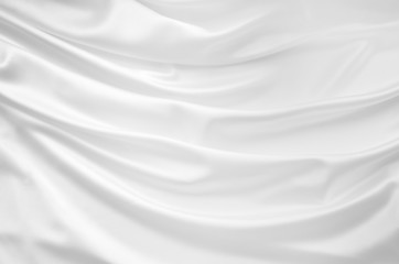 Obraz na płótnie Canvas Smooth elegant white silk background
