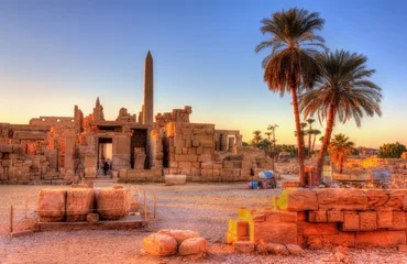 Stickers pour porte Egypte Vue du complexe du temple de Karnak à Louxor - Egypte
