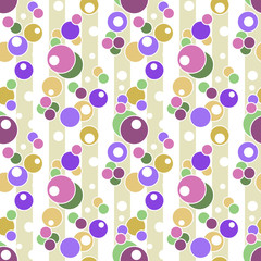 Seamless circles pattern geometric elements background
