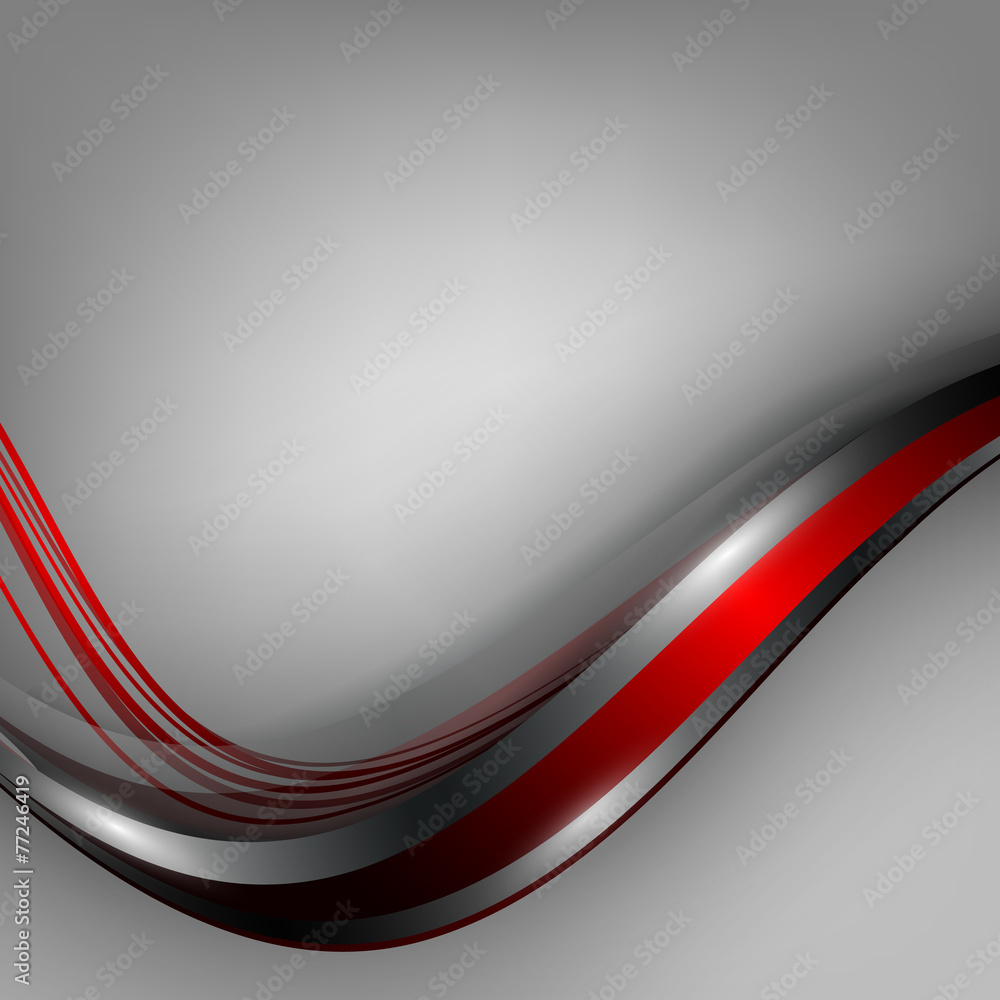 Poster vector background with wavy lines