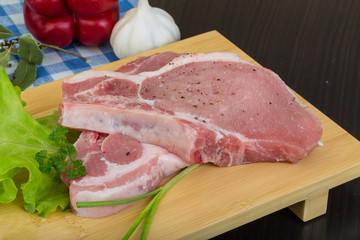 Fototapeta premium Raw t-bone steak