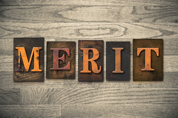 Merit Wooden Letterpress Concept