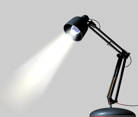 Lampada da tavolo blu