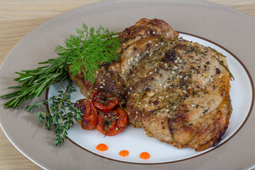 Roasted pork