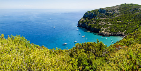 tuscany coast on Capraia island