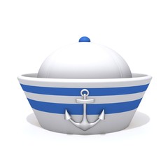 Sailorman hat 3d illustration