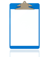 Clipboard isolsted on white