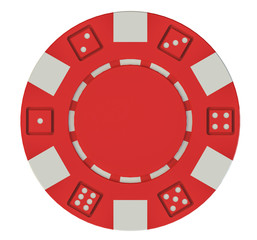 Naklejka premium casino poker chip