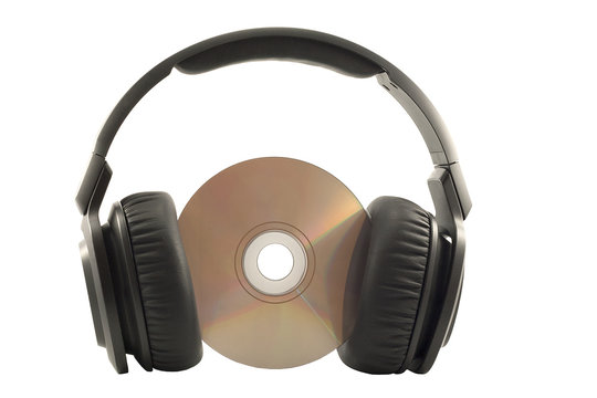 Headphones on compact disk