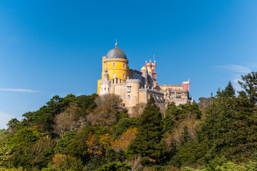 Pena National Palace in Sintra, Portugal.