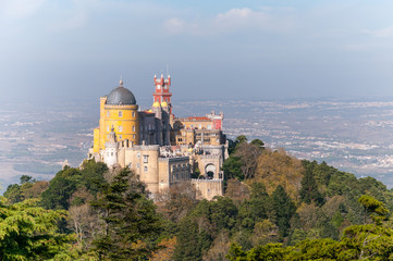 Pena National Palace in Sintra, Portugal (Palacio Nacional da Pena).