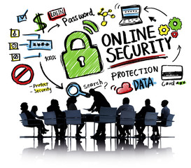 Online Security Protection Internet Safety Business Concept
