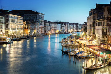 Obraz premium Grand Canal in sunset time, Venice, Italy