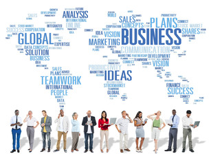 Business Global World Plans Organization Enterprise Concept