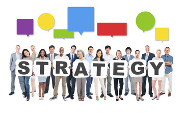 Fototapeta premium Strategy Business People Team Teamwork Success Strategy Concept