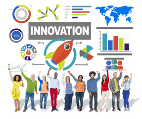 People Celebration Creativity Growth Success Innovation Concept