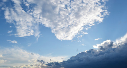 Blue sky and clouds