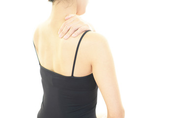 肩痛を訴える女性