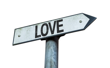 Love sign isolated on white background