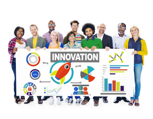 Obraz premium People Togetherness Creativity Growth Success Innovation Concept