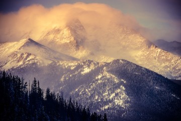 Fototapeta na wymiar Colorado Winter Landscape