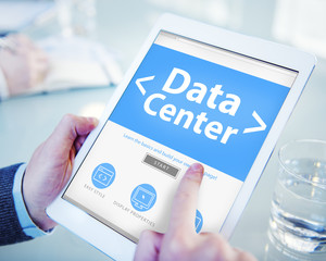 The Cloud Data Center Technology Online Internet Concept