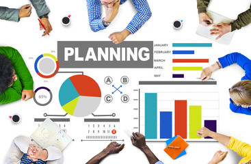 Business Group Planning Strategy Brainstorming Concept