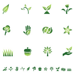 Green Ecology Icons © Giraphics