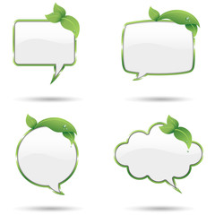 Leaf Speech Bubbles © Giraphics