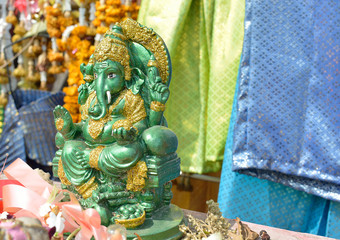 Fototapeta premium Green Ganesha was taken away
