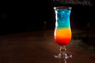 Foto auf Acrylglas Cocktail Rainbow cocktail