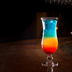 Rainbow cocktail