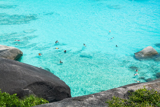 Clear water at Similan Islands , Thailand