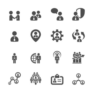 human resource management icon set 5, vector eps10
