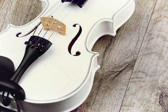 Beautiful white violin