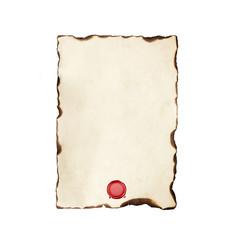 Briefbogen mit Siegellack