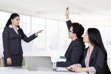 Business team meeting in the office room