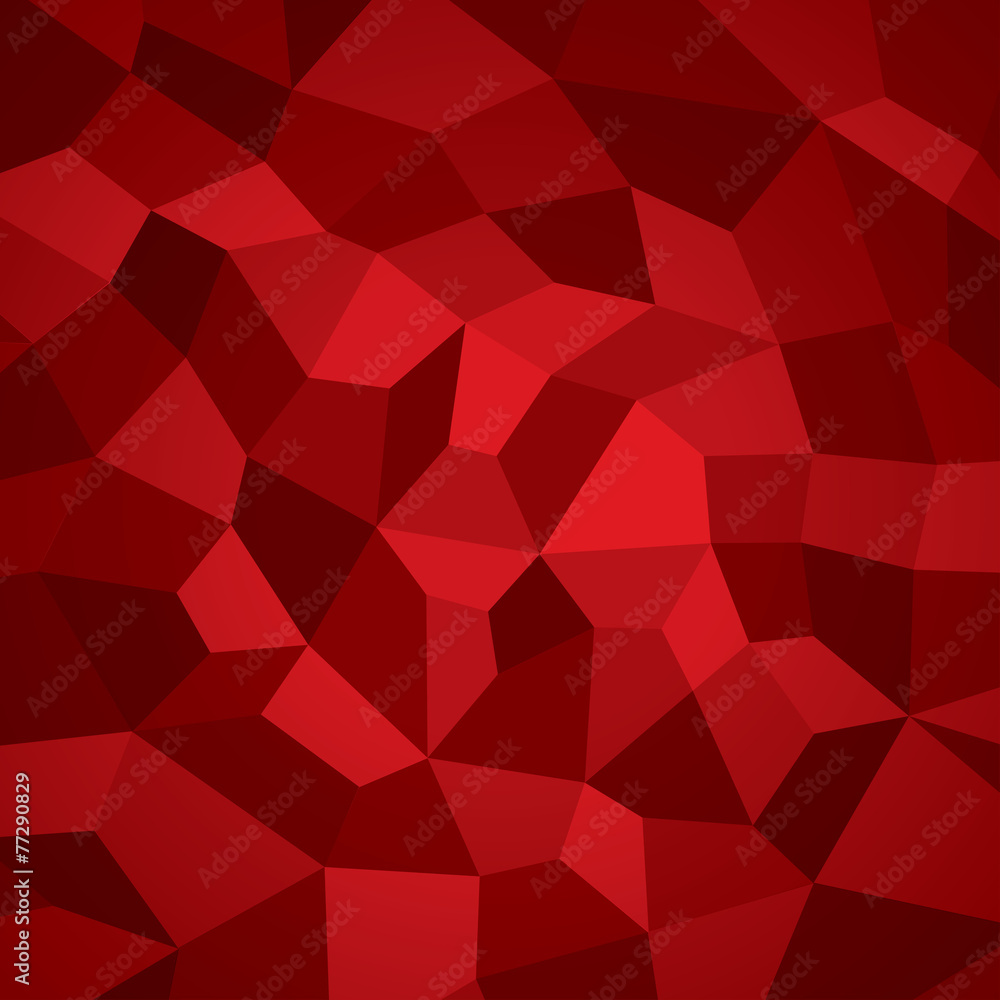 Poster abstract vector geometry red background