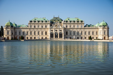 Fototapeta na wymiar Belvedere Castle in Vienna, Austria
